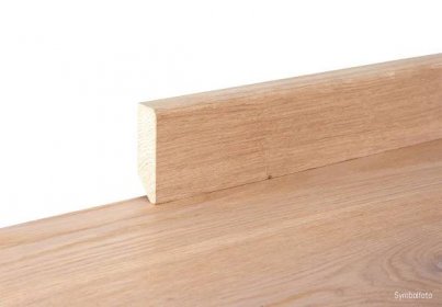 Skirting board solid type 1 oiled white oak