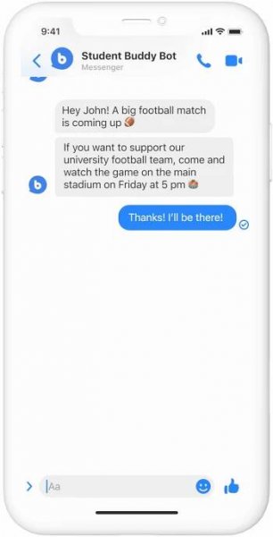 University news chatbot
