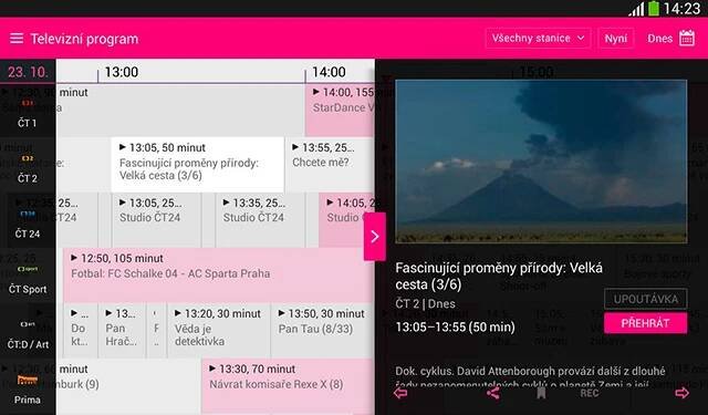 Mobilní TV od T-Mobile - televizní program