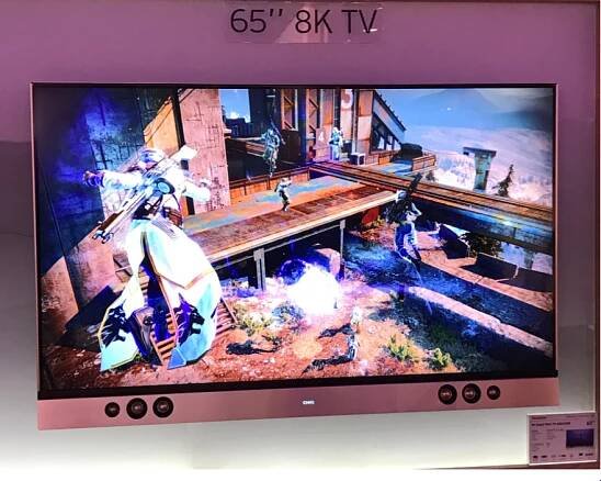 Changhong předvedl supertenkou 8k UltraHD televizi