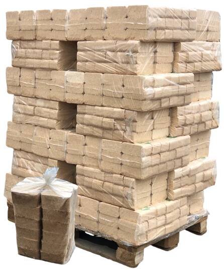 Dřevěné brikety RUF MIX GOLD - paleta 750 / 1050 kg