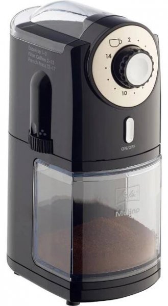 MLÝNEK NA KÁVU MOLINO ČERNÝ MELITTA
