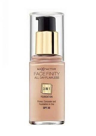 Max Factor Face Finity 3in1 Foundation SPF20 Make-up 33 Crystal Beige 30 ml