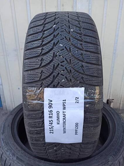 Zimní pneu Kumho Wintercraft WP51 215/45 R16 90V 7,5mm 2ks