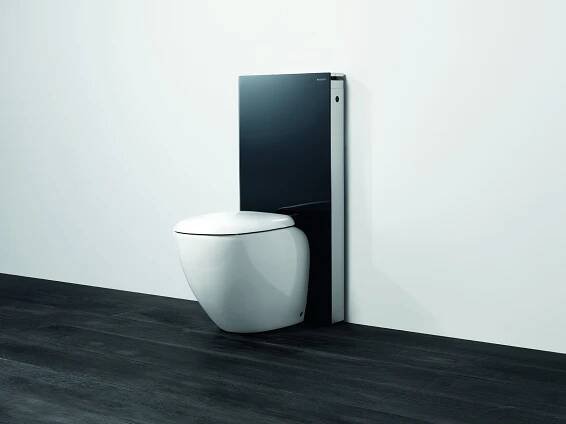 GEBERIT MONOLITH modul pro stojící wc, černé sklo/hliník 131.002.SJ.1