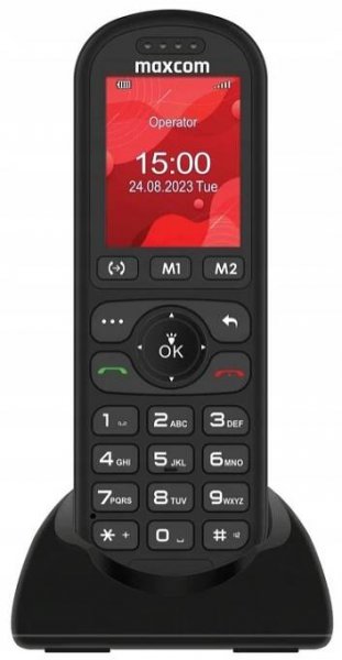 2× Stolní telefon na SIM kartu MAXCOM COMFORT MM39D 4G FM rádio