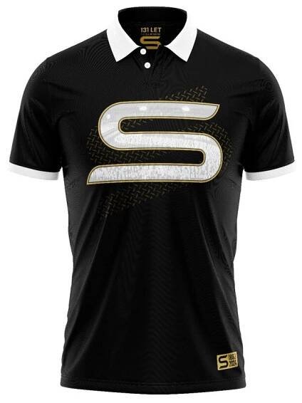 Retro dres Sparta logo "S" černý