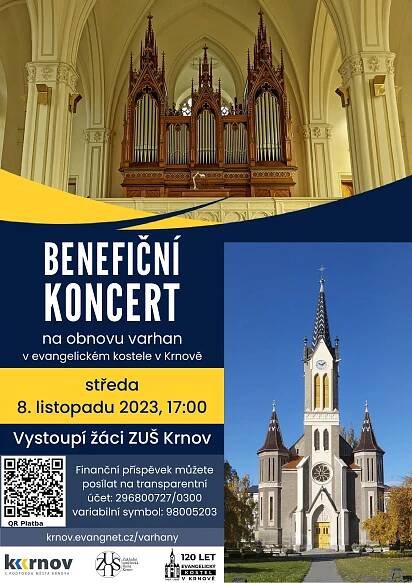 Benefiční koncert – Evangelická církev v Krnově
