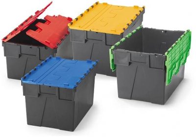 Přepravní kontejnery s barevným krytem