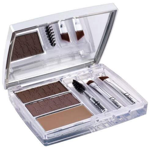 Set a paletka na obočí Dior All-In-Brow 3D 7,5 g 001 Brown