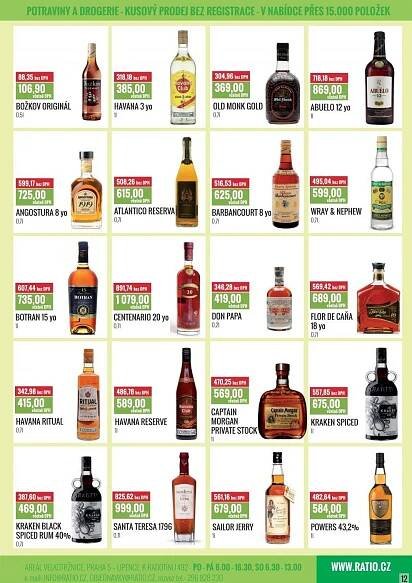 Rum Tuzemský Original Božkov v akci Ratio s.r.o. od 1.4.2017