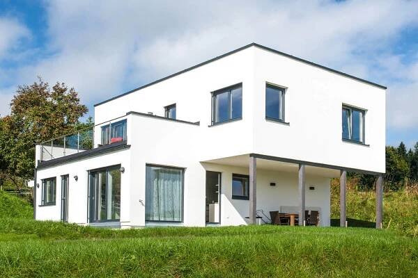 Fertigteilhaus Cubus, Flachdach - WOLF Haus
