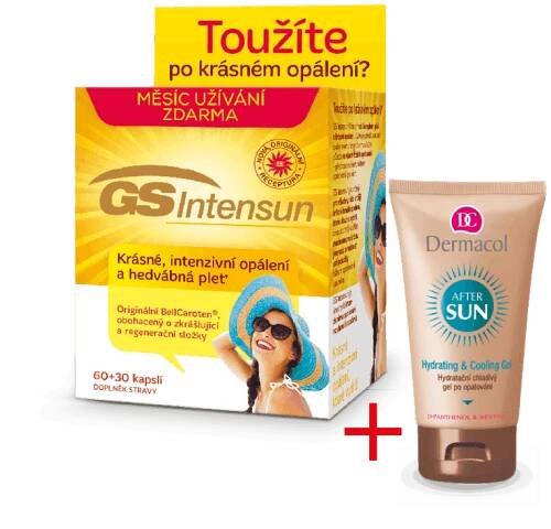 GS Intensun, 90 kapsúl + chladivý gél po opaľovaní
