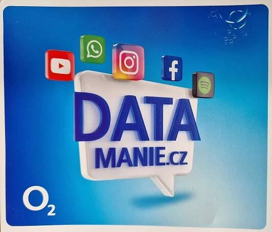 O2 DATAMANIE SIM 100 GB NOVÁ NEAKTIVOVANÁ - Mobily a chytrá elektronika