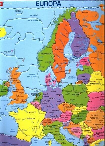 Skládačka Mapa Politická Evropa Maxi Larsen