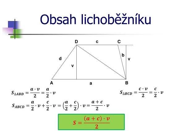 PPT - Obvod a obsah lichoběžníku PowerPoint Presentation, free download - ID:3237787