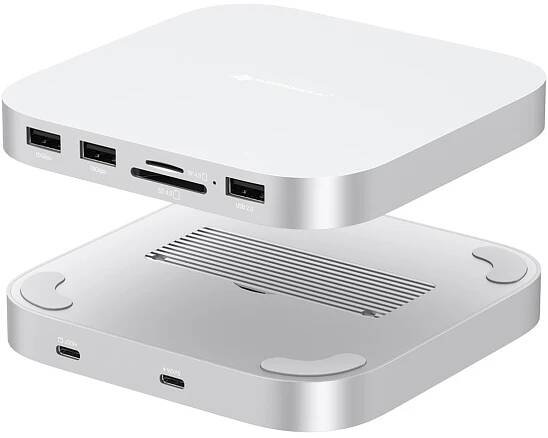 Dokovací stanice Hub SSD M.2 pro Mac Mini M4 2024 8w1 10 Gb/s USB SD microSD za 1954.00CZK - Allegro