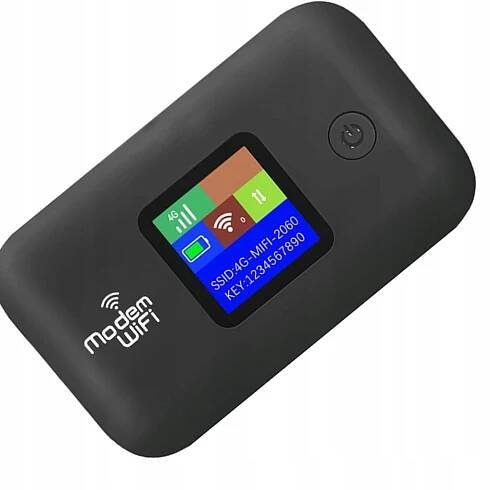 PŘENOSNÝ MOBILNÍ MODEM S ROUTEREM NA SIM KARTU 4G 300 MBPS, ČERNÝ za 629.00CZK - Allegro