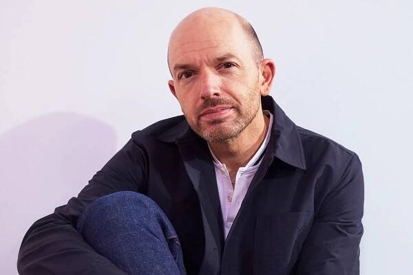 Paul Scheer visits the IMDb Portrait Studio at SXSW 2024 on March 10, 2024 in Austin, Texas.
