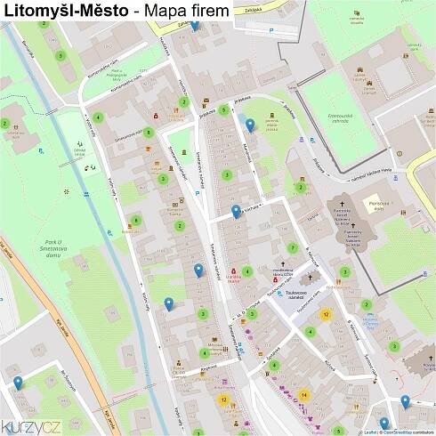 Litomyšl-Město - mapy | Kurzy.cz