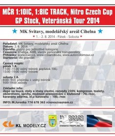 MČR IC 1/10, 1/8, NCC Cup, GP Stock a Veter�án Tour 2014