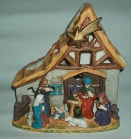 Vánoční keramický betlém