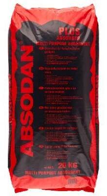 Sypký sorbent na olej, Absodan Plus, provedení Univerzál, jemné zrno, pro dopravní plochy, 20 kg
