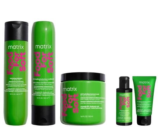 Sada pro intenzivní hydrataci suchých vlasů Matrix Food For Soft + šampon 75 ml a kondicionér 50 ml zdarma