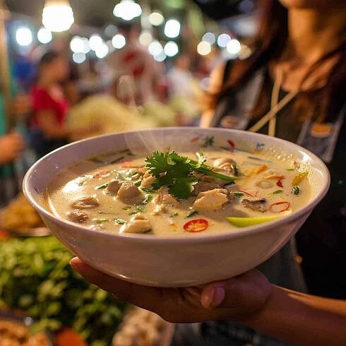 Thai Coconut Chicken Soup(Tom Kha Gai)