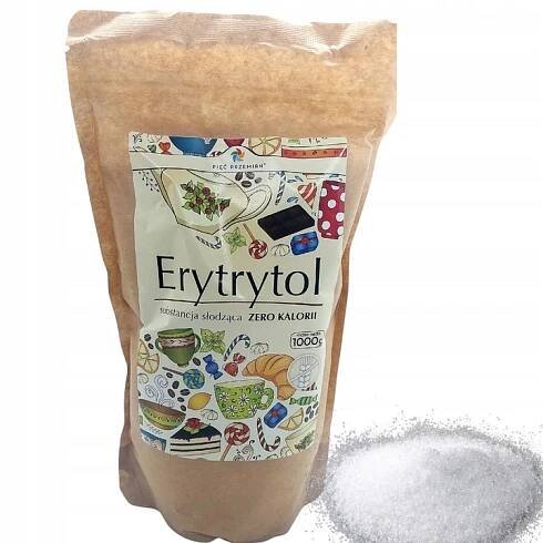Erythritol Pięć Przemian 1 kg Náhrada cukru bez kalorií pro diabetiky