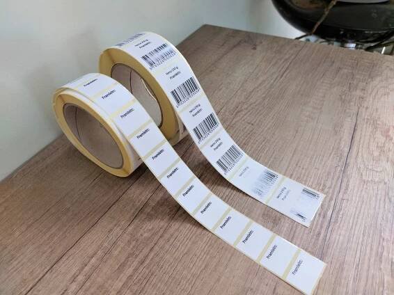 Paper Stickers on Roll