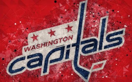 Caption: Washington Capitals' Abstract Themed Background