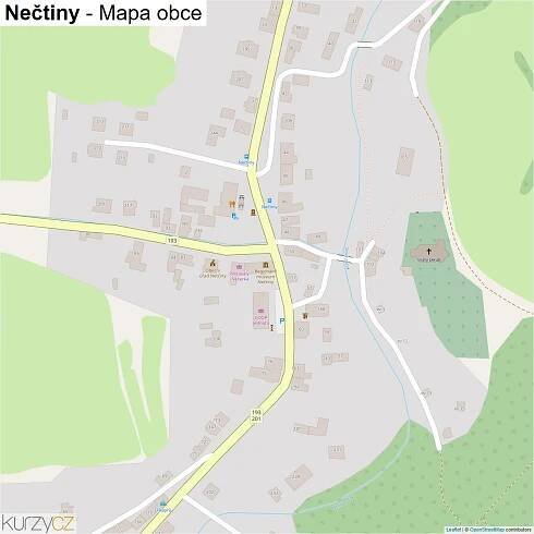 Nečtiny - mapy | Kurzy.cz