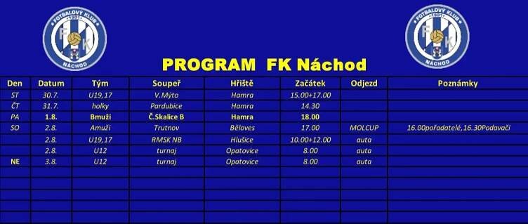 PROGRAM FK NÁCHOD
