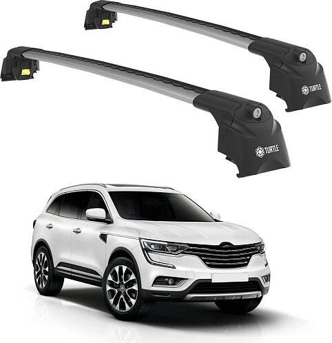TURTLE STŘEŠNÍ NOSIČ AIR-2, Silver RENAULT KOLEOS ALL 2017 - 2024 (SUV)