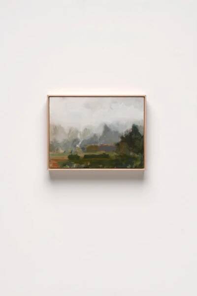 V5 Nature of Change Oil on Canvas Board Natural Oak Frame 31 x 25 cm AUD $1250 GBP £605 USD $840 SOLD