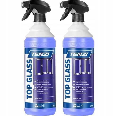 TENZI TOP GLASS Čistič okenních skel - Prostředek na rámy zrcadel ze skla 2x1L