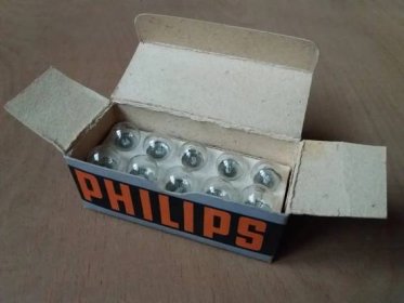 Stará žárovka Philips 2,5V 0,3A 7135 D 1942 | Aukro