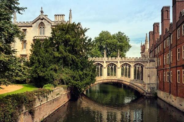 Most Povzdechů, Cambridge. stock fotka