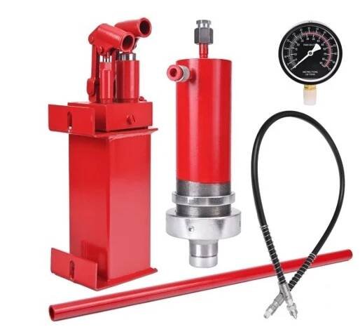 Hydraulický valec + dvojstupňové čerpadlo do 30 ton s manometrom SLN30THYDR