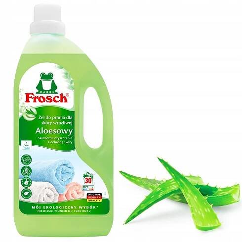 FROSCH ALOEVERA EKO gel na bílé prádlo jemný sensitv neutrální 1,5 l