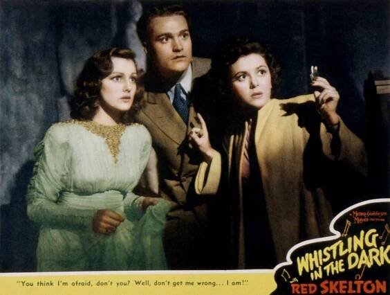 WHISTLING IN THE DARK, Virginia Grey, Red Skelton, Ann Rutherford, 1941