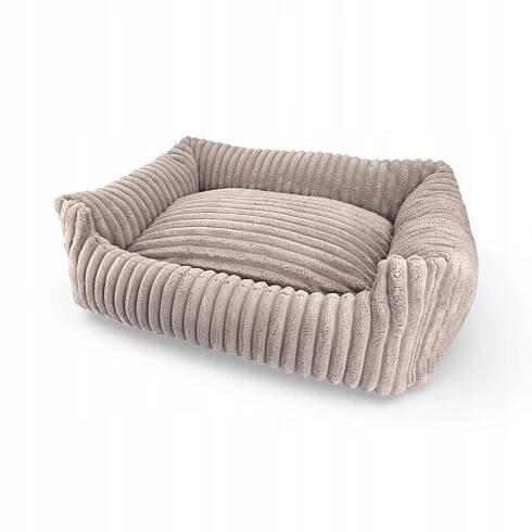 Pelíšek postel pro psa gauč 95x75 SZTRUKS RŮŽOVÝ Materiál plyš