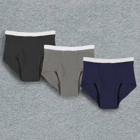 Men's Incontinence Briefs 10 oz. 3 Pack - Black, Grey, Navy - Small ...