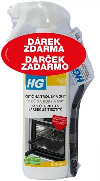 HG Čistič na trouby a grily s kartáčem 500 ml