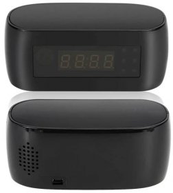 Wireless WIFI Hidden Spy Alarm Clock IP Camera