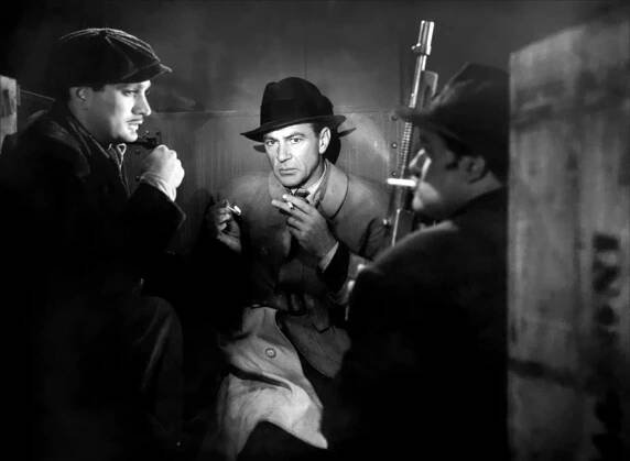 Plášť a dýka - Z filmu - Robert Alda, Gary Cooper