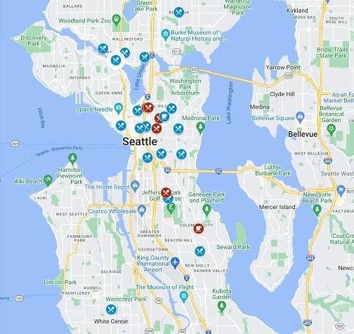My Seattle Restaurants “Living” Map