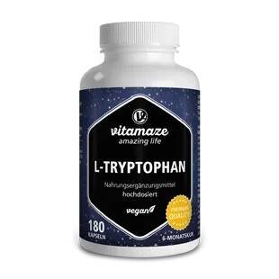 Koncentrovaný L-tryptofan 500 mg, 180 veganských kapslí