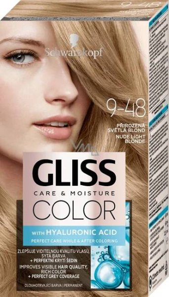 Schwarzkopf Gliss Color dlouhotrvající barva přirozená světlá blond 9-48